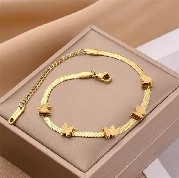 Butterfly bracelet stainless steel