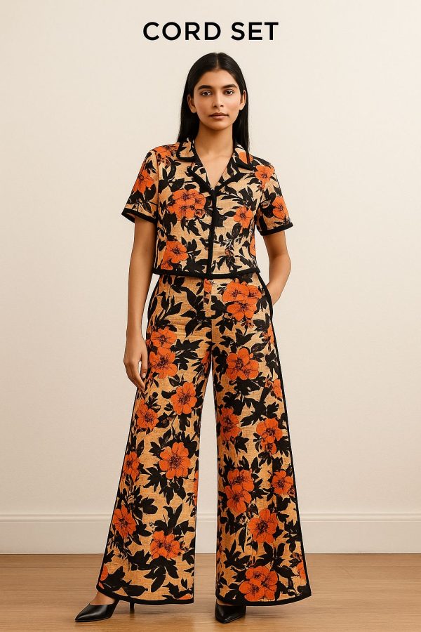 2 Piece Printed Sapphire Lilen
