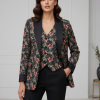 Sapphire Winter Bloom – 2 Piece Viscose Suit - Image 3