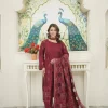 3 piece embroidered winter dress - Image 4